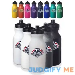 Custom Plastic Water Bottles with Push Cap (20 oz) (Custom)