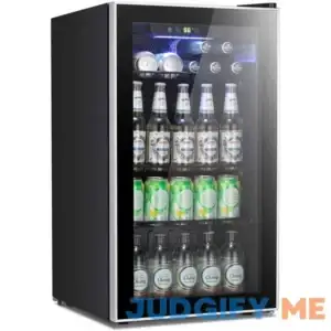 Beverage Refrigerator Cooler 120 Can Mini Fridge Glass Door