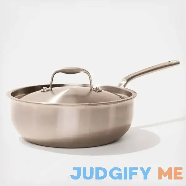 Made In Cookware 3 Quart Stainless Steel Saucier Pan 5 Ply Stainless Clad Made In Cookware 3 Quart Stainless Steel Saucier Pan 5 Ply Stainless Clad