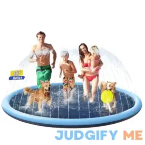 PETOCAT Dog Splash Pad Non Slip Splash Pad Sprinkler for kids Kiddie Baby Shallow Pool