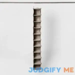 10 Shelf Hanging Shoe Storage Organizer Gray - Room Essentials