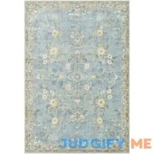 Birch Laneв„ў Berger Oriental Denim/Light Blue/Cream/Wheat/Gray Area Rug Rug