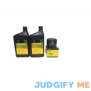 John Deere 2 Quarts Turf-gard SAE 10W-30 Oil Plus AM125424 Filter Fits