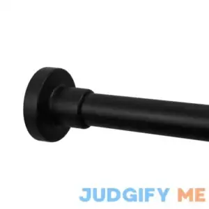 Origin 21 42-in to 72-in Matte Black Tension Single Straight Adjustable Shower Curtain Rod SHLSNS09MB