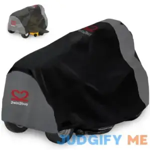 Riding Lawn Mower Cover Upgrade Heavy Duty 600D Waterproof Polyester Oxford Tractor Cover UV & Dust & Water Resistant