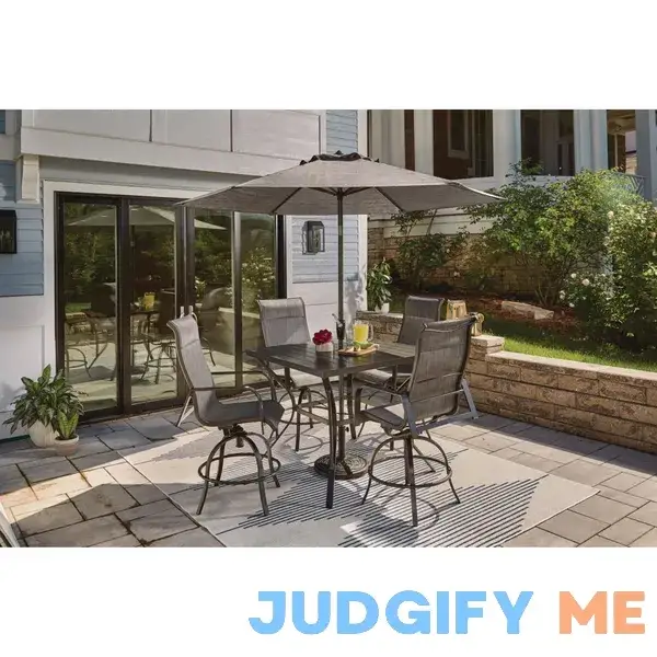 Living Accents 9 ft. Paficia Tiltable Blue Patio Umbrella Living Accents 9 ft. Paficia Tiltable Blue Patio Umbrella