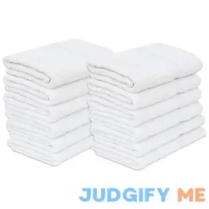 Gold Textiles White Cotton Blend Economy Towels