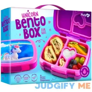 Pretty Me Unicorn Bento Box for Kids Lunch Box for Girls School Snack