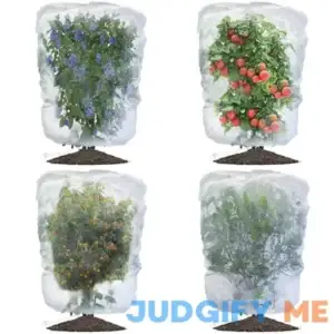 4 Pack Garden Plant Fruits Blueberry Bushes Protection Netting Covers Bags with Drawstring