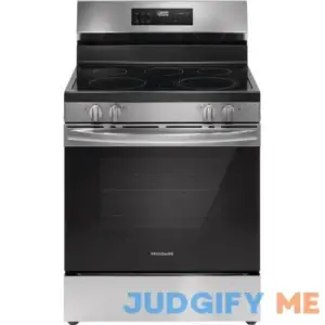 Frigidaire 30-in Glass Top 5 Elements 5.3-cu ft Steam Cleaning Freestanding Electric Range FCRE306LAF