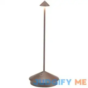 Zafferano America Pina Pro Rechargeable LED Table Lamp - Color: Brown/Matte - LD0650R4