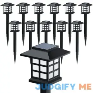 Beassla Solar Outdoor Lights 12 Pack 12 Hrs Long-Lasting Waterproof Pathway Lights Solar Powered Auto On/Off