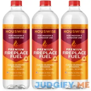 Houswise Bio Ethanol Fireplace Fuel 1 Liter Bioethanol Fuel Tabletop Fire Pit