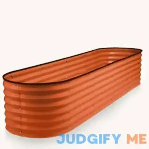 9 in 1 Modular Orange Raised Garden Bed 8Г—2Г—1.5 ft