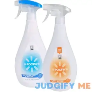 Pooph Pet Odor Eliminator & Pooph Kitty Litter Box Deodorizer 2-32oz Bottles