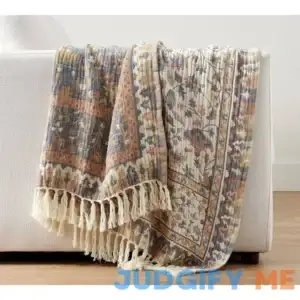 Pottery Barn Penelope Jacquard Throw 50 x 60