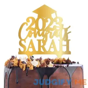 Personalized Graduation Cake Topper Congrats Grad Cake Toppers w/Name and Date