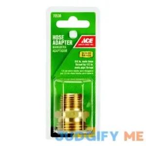Ace 3/4 in. MHT x 1/2 in. MPT Brass Hose Adapter Double male Threaded