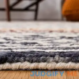 Southwestern Handmade Tufted Wool/Cotton Ivory/Charcoal Area Rug Dakota Fields Rug