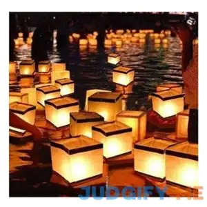 Diagtree 20 Pack Square Chinese Lanterns Wishing