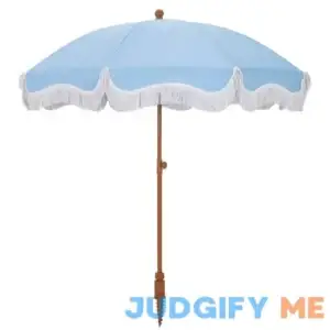 7 ft. Metal Beach Umbrella Tassel Design and Cover