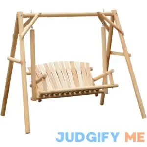 Outsunny Wooden Porch Swing Bench