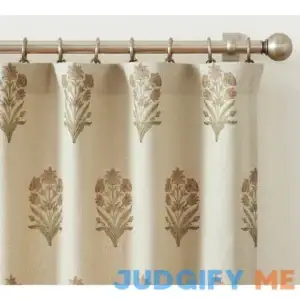 Pottery Barn Elinor Floral Mughal Curtain 50 x