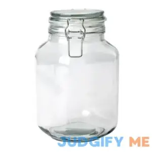 Mainstays 67 ounce Glass Lock Lid Jar