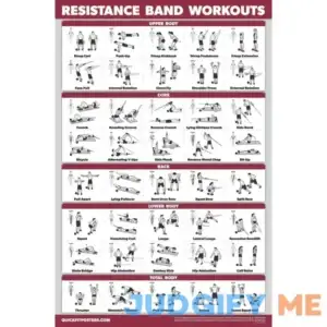 Quickfit Resistance Bands Workout Exercise Poster