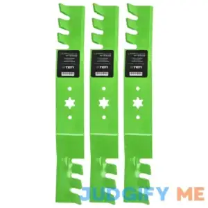 8TEN LawnRAZOR Mower Blade Set for MTD Cub Cadet RZT Troy Bilt 942-04053c 942-04053X 50 inch Decks