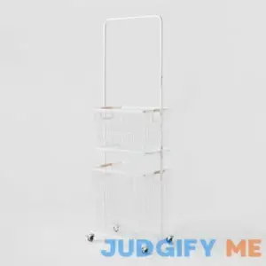 Brightroom Metal Laundry Station with Basket and Hamper