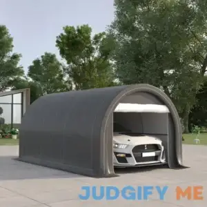 Outsunny 10' x 16' Carport Heavy Duty Portable Garage Storage Tent with Large Zippered Door