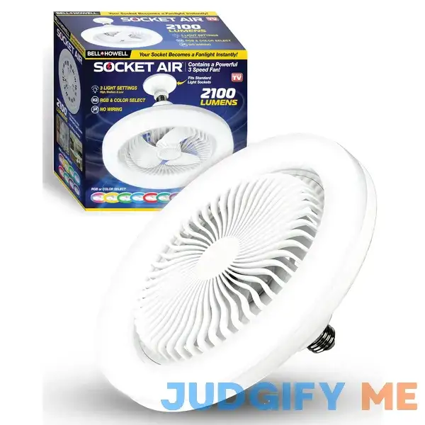 Socket Air Color Changing Ceiling Fan Socket Air Color Changing Ceiling Fan
