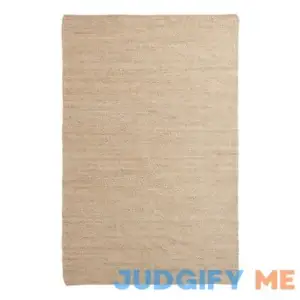 Natural Woven Jute and Cotton Reversible Area Rug by World Market