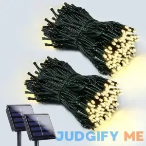 2-Pack 200 LED Solar String Lights for Outside