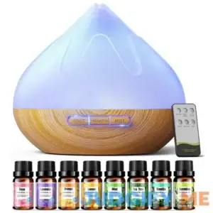Dyoonoer Aroma Diffiser with Essential Oils Set 500 ML Essential Oil Diffuser with Remote Control