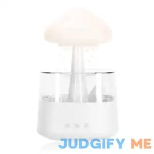 Saunana Rain Cloud Humidifier Water Drip with Adjustable LED Lights White Noise Humidification Desk Fountain Bedside Sleeping Relaxing Mood