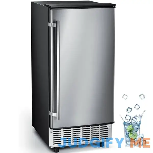 Kismile Undercounter Ice Maker Machine Built-in Design Optional Ice Thickness 80lbs/24H 20.3"D x 15"W x 33.5"H Kismile Undercounter Ice Maker Machine Built-in Design Optional Ice Thickness 80lbs/24H 20.3"D x 15"W x 33.5"H