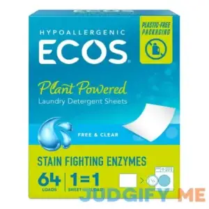 Ecos Plastic-Free Laundry Detergent Sheets