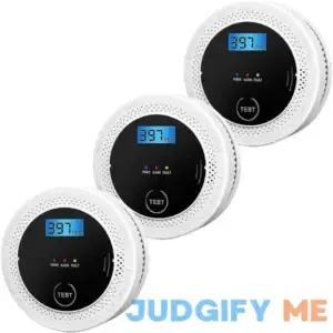 3 Pack Smoke and Carbon Monoxide detectors Powered by Batteries