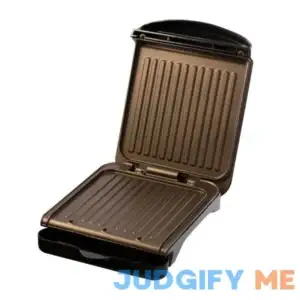 George Foreman 2 Serving Classic Plate Electric Grill and Panini Press Black