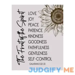 Fruit of the Spirit - Sunflower Rustic Christian Wall Decor