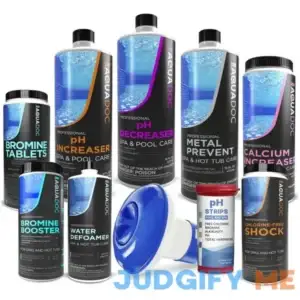 MAV AquaDoc Aquadoc Bromine Hot Tub Starter Kit for Spas Complete Spa Maintenance Kit with Bromine Tablets & Complete Hot Tub Chemicals Starter Kit with All