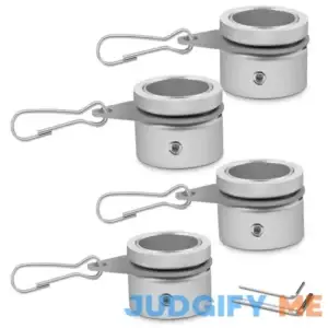 Anovo Flag Pole Rings Aluminum Alloy Flagpole Rings 360 Rotating Anti Wrap Mounting Ring