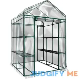 Home-Complete Walk-In Greenhouse Indoor Outdoor with 8 Sturdy Shelves