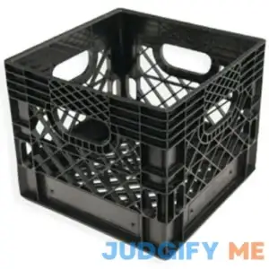 Double-tuf Dt90000 Hdpe Dairy Crate 16 qt. Plastic Black
