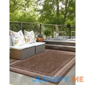 Unique Loom Soft Border Outdoor Area Rug