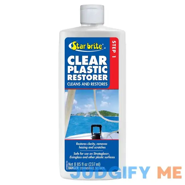 Star Brite Clear Plastic Restorer Haze & Scratch Remover STA87208 Star Brite Clear Plastic Restorer Haze & Scratch Remover STA87208