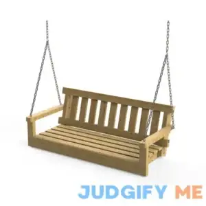 Style Selections 2-person Natural Wood Outdoor Swing