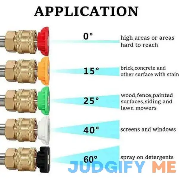 High Pressure/Power Washer Spray Nozzle Kit 5 Pack Quick Connect 1/4 inch High Pressure/Power Washer Spray Nozzle Kit 5 Pack Quick Connect 1/4 inch